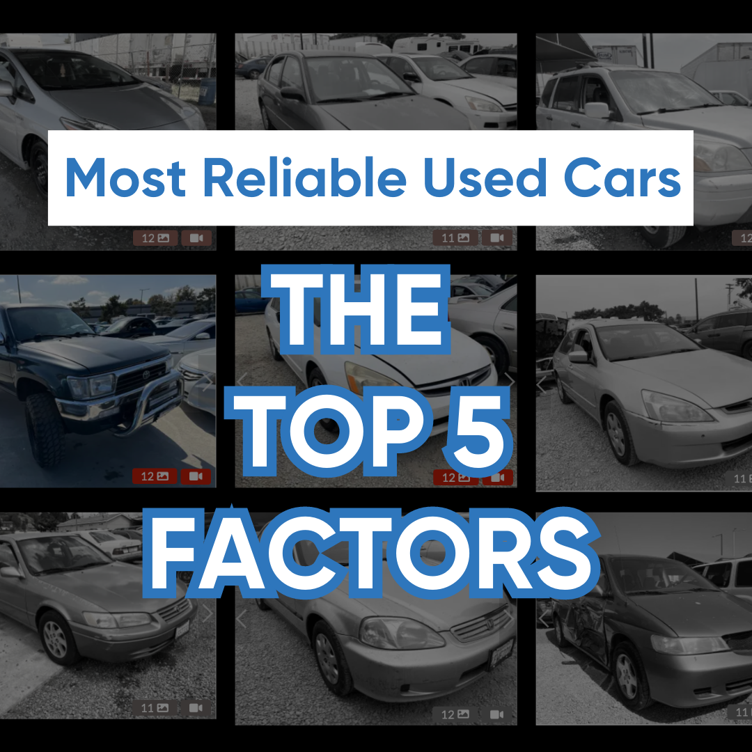 The top 5 factors for the most reliable used cars.