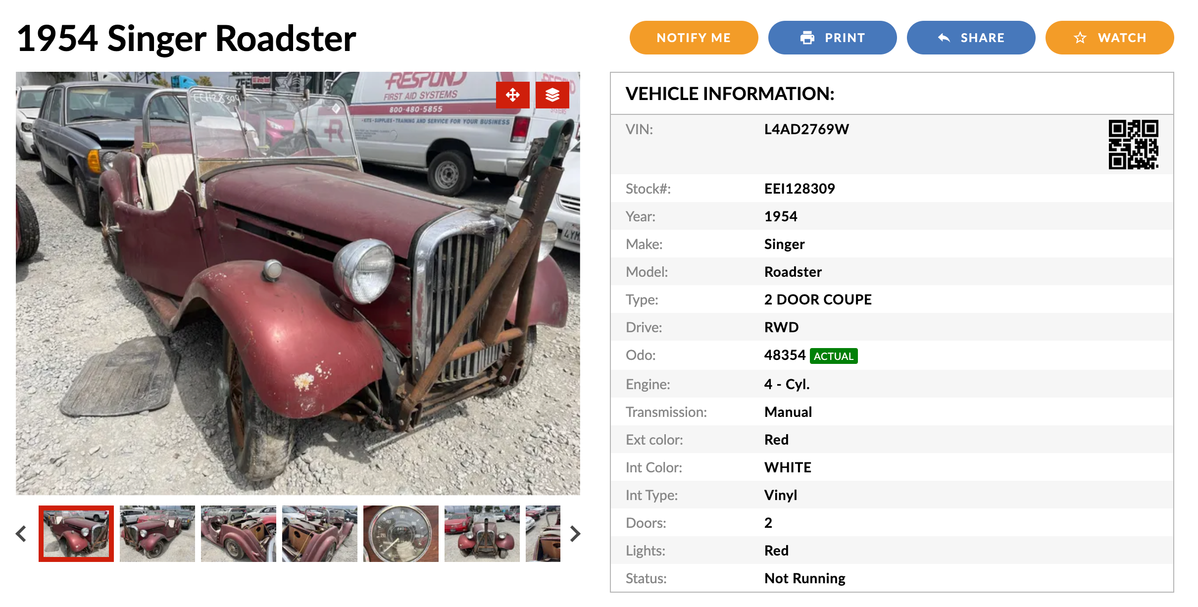 At an auto auction in California, your next classic, commuter, or project car awaits!