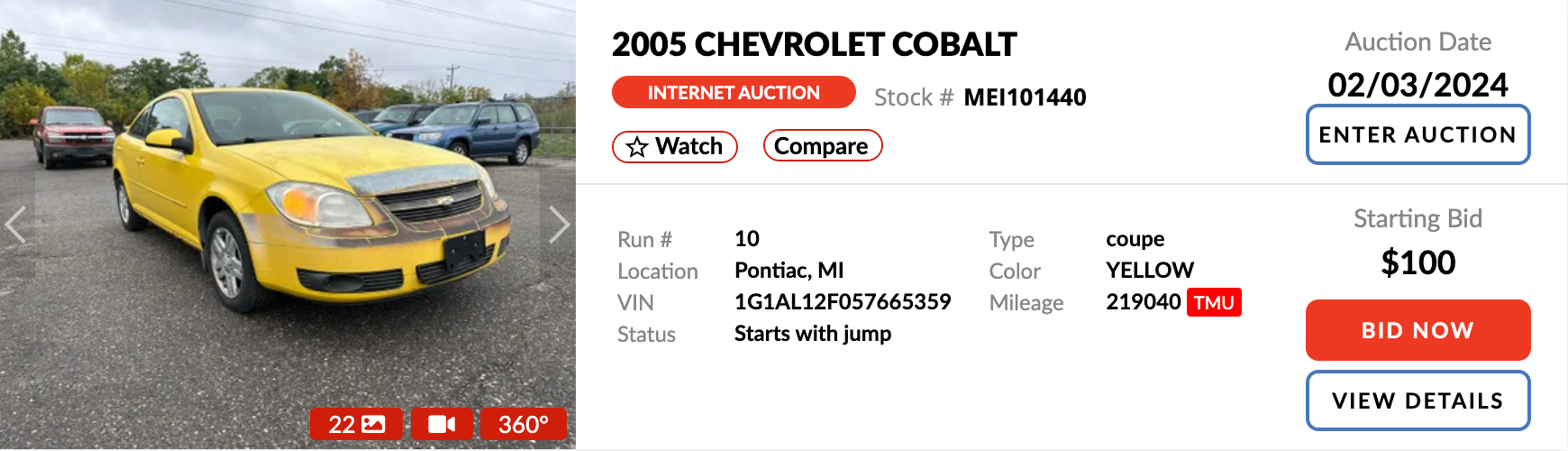 odometer fraud is accounted for in our condition report, but you should still inspect the car.