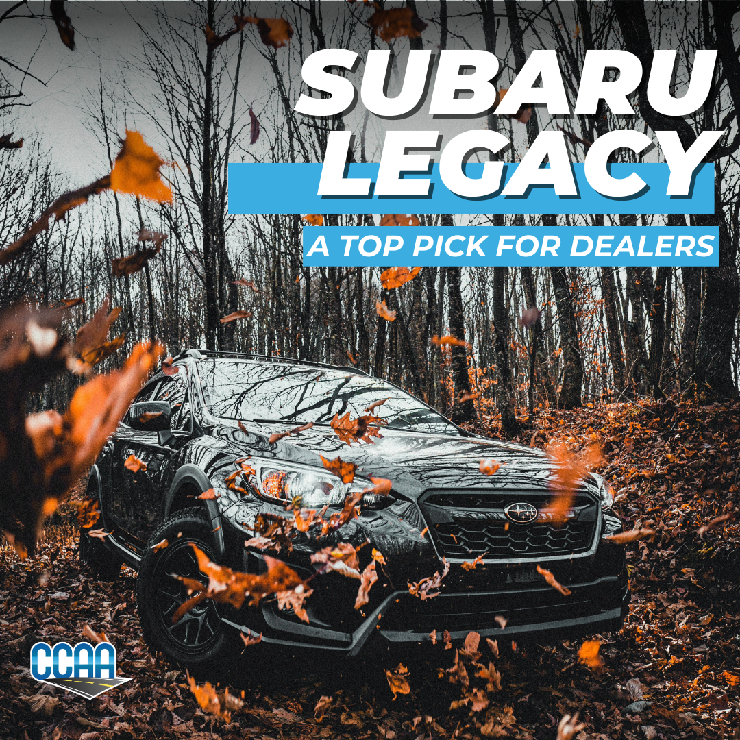 Here's a review of the subaru legacy for dealers looking for cars that retain value.
