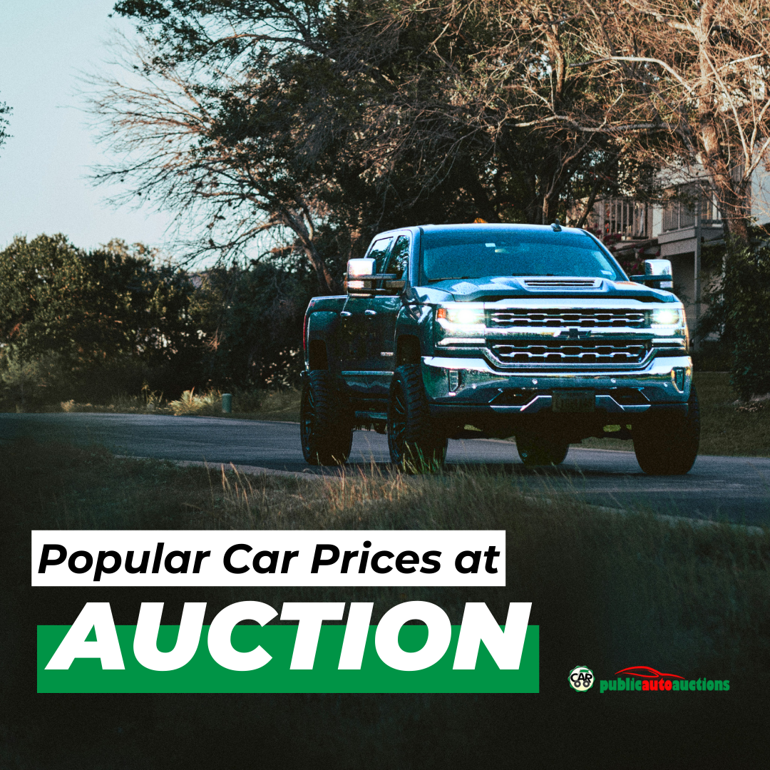 Here we compare the prices you pay at auction for the most popular cars.