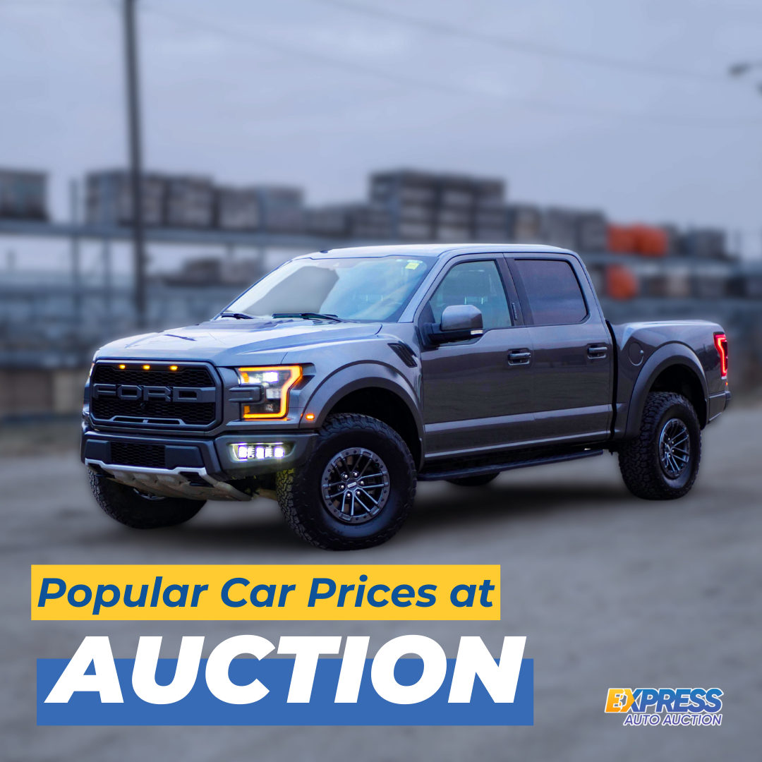 The auction prices of popular cars are often the best you'll find.