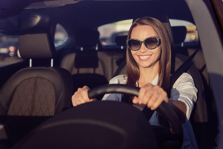 Women Driving Car