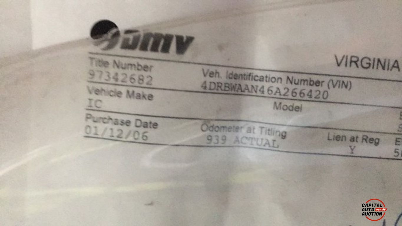 2006 INTERNATIONAL GC39530 2