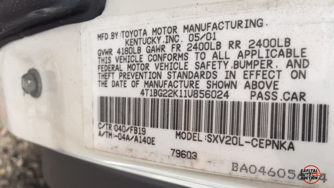 2001 Toyota Camry 5