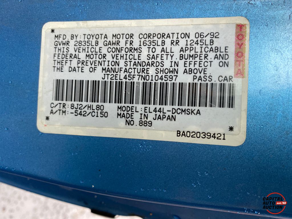 1992 Toyota Paseo 5