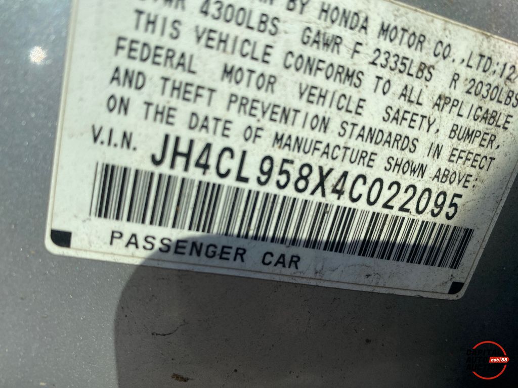 2004 ACURA TSX 5