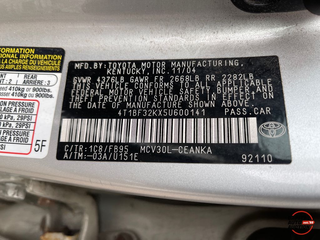 2005 Toyota Camry 5
