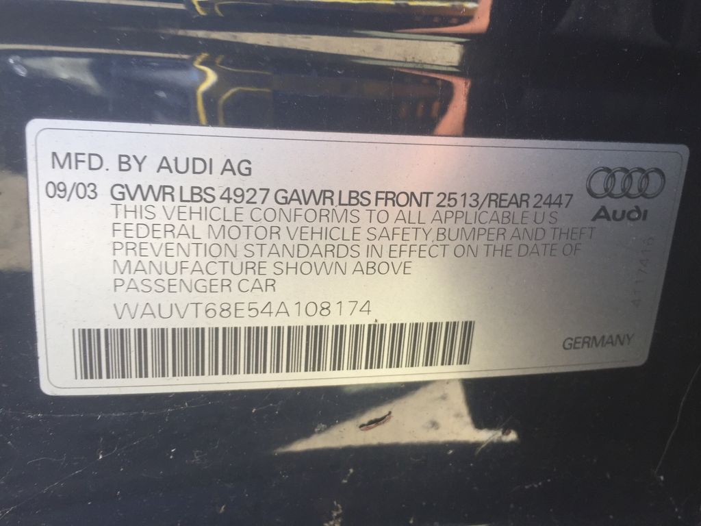 2004 Audi A4 5