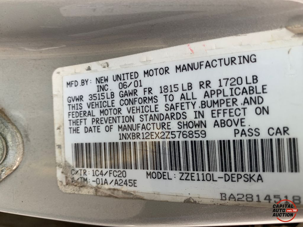 2002 Toyota COROLLA S 5