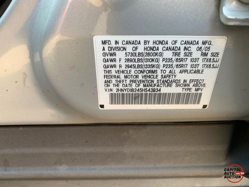 2005 ACURA MDX 5