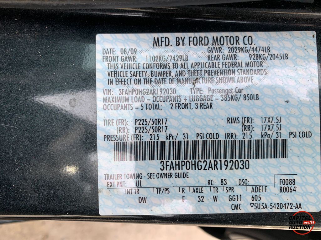 2010 Ford Fusion 5