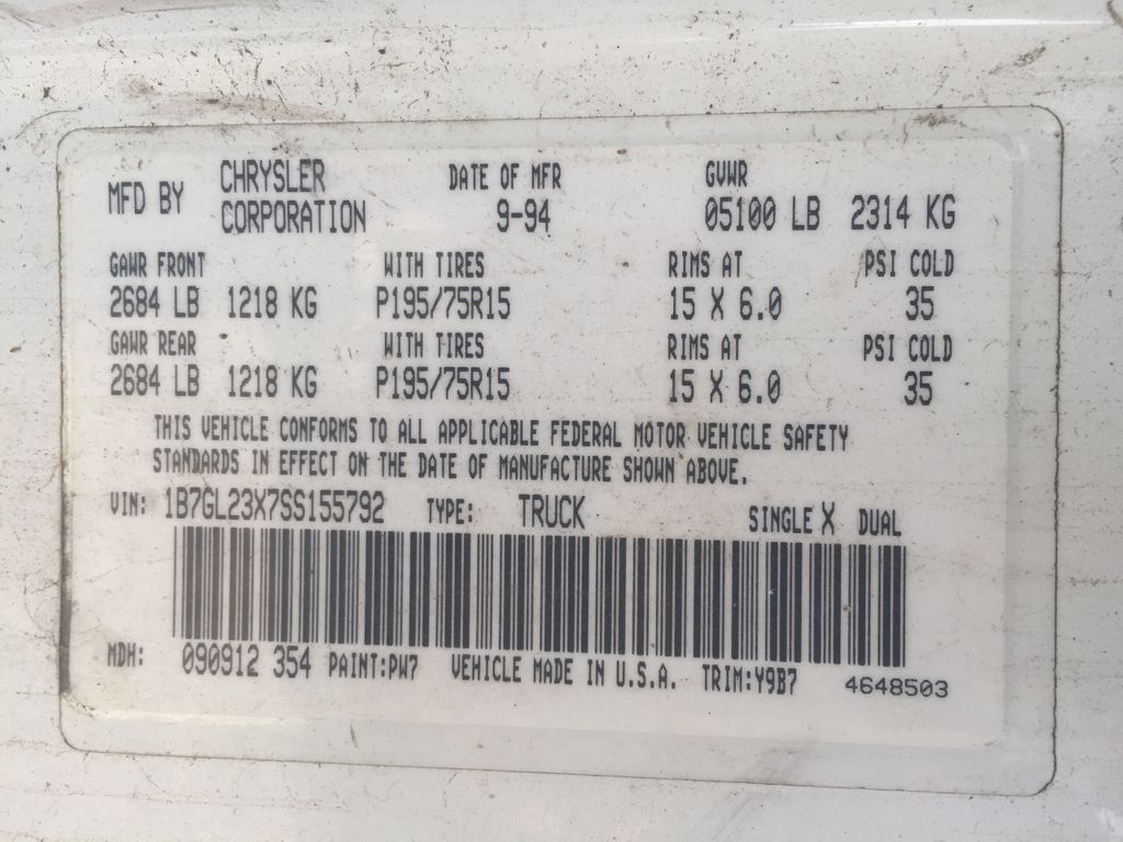 1995 Dodge Dakota 5