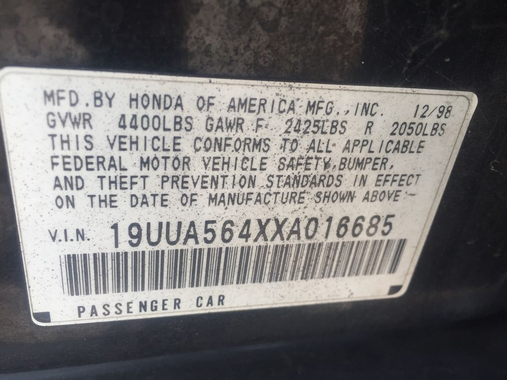 1999 ACURA TL 5