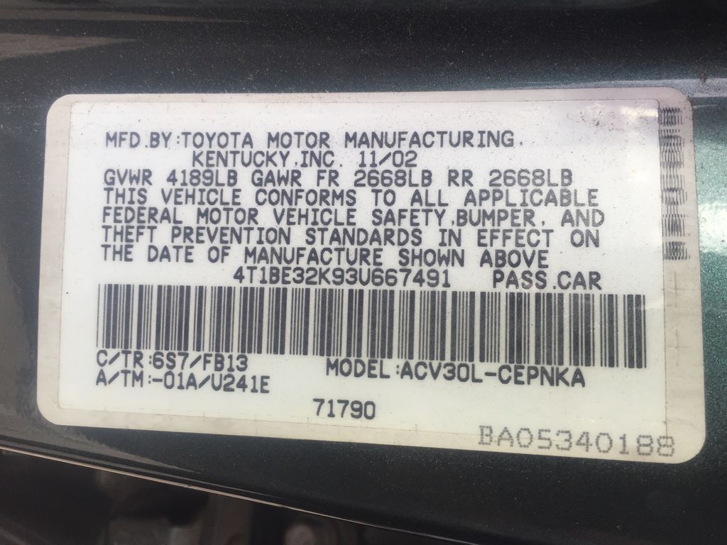 2003 Toyota Camry 5