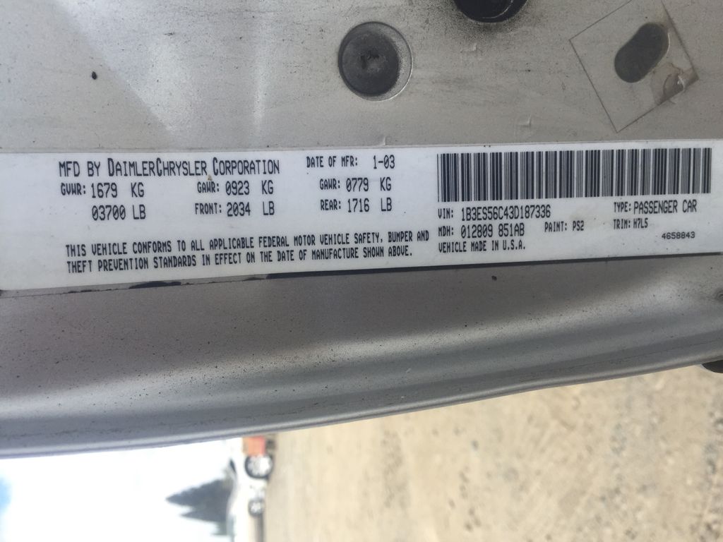 2003 Dodge Neon 5