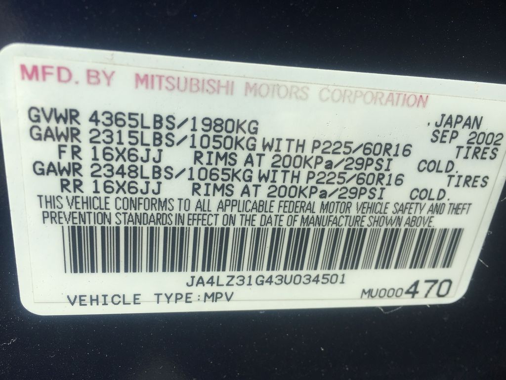 2003 Mitsubishi Outlander 5