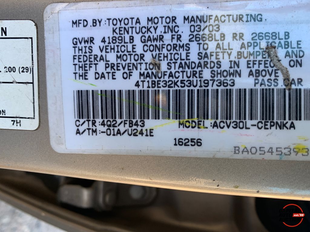 2003 Toyota Camry 5