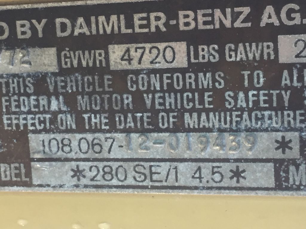 1973 Mercedes-Benz 280 5