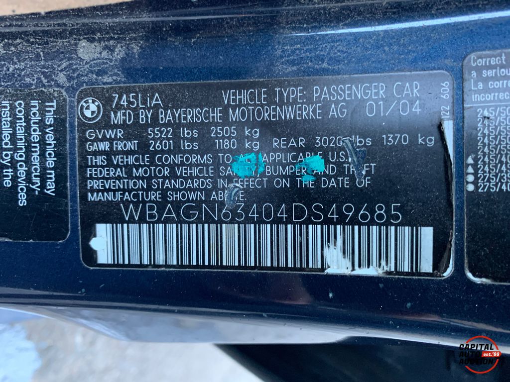 2004 BMW 745LI 5