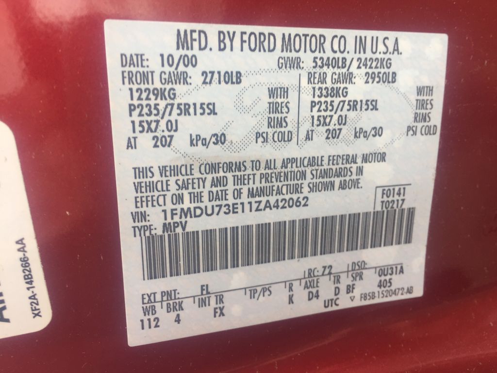 2001 Ford Explorer 5