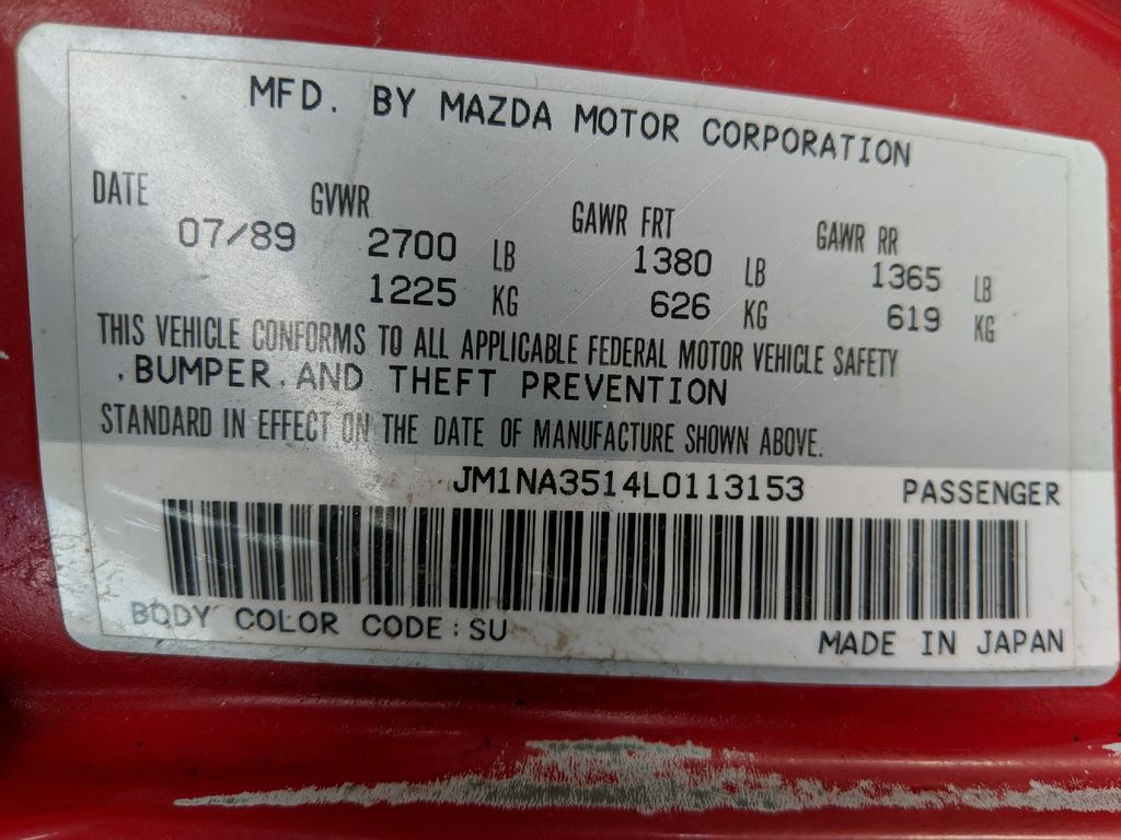 1990 Mazda MX-5 Miata 5