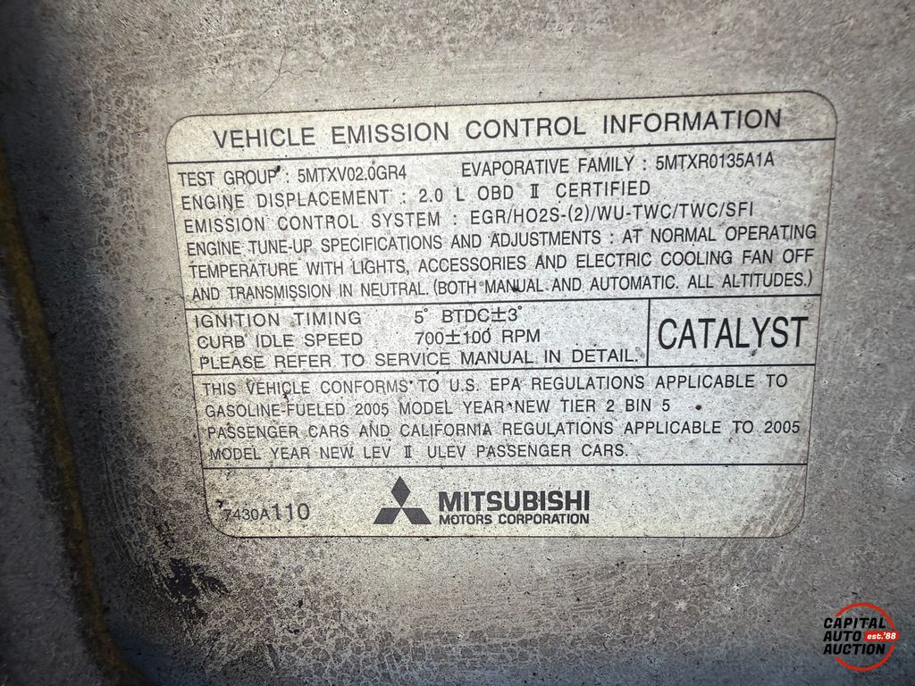 2005 MITSUBISHI LANCER 22