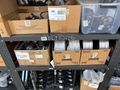 LOT OF MOTORCYCLE AND SCOOTER BRAKE PUMPS, BRAKE SYSTEM, MISCELLANEOUS BODY PARTS, STEERING COLUMNS, RIMS